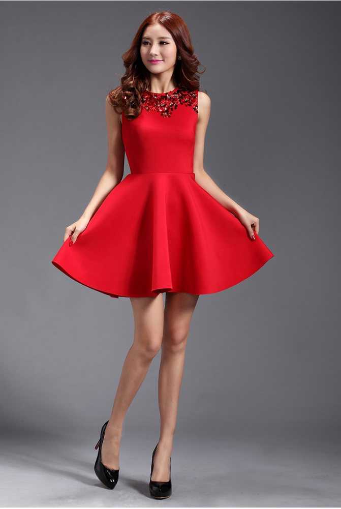 Красное платье: стильные образы, фасоны +286 фото