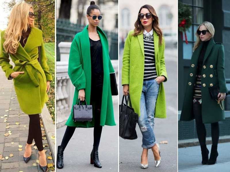Какой шарф подойдет к разным цветам пальто: зеленому, синему, красному, черному