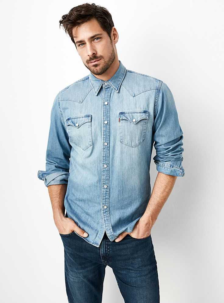 Мужская белая рубашка с джинсами: все особенности комплектования