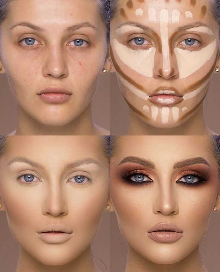 Макияж для прямоугольного лица, техника создания | | prod make up