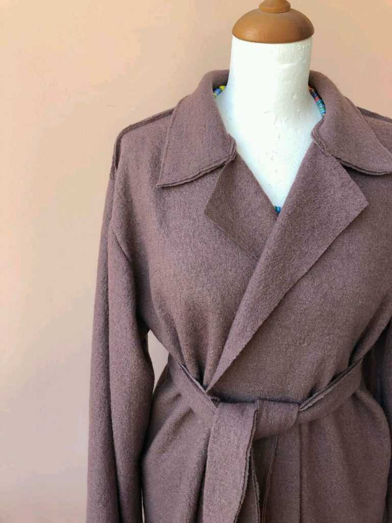 Коричневое пальто женское, полупальто коричневого цвета, зимнее длинное и короткое трехцветное пальто